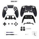 Black PS5 Edge Full Set Shell With Button Sets Housing Case Replacement
