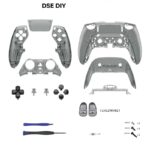 Clear Black PS5 Edge Full Set Shell With Button Sets Housing Case Replacement