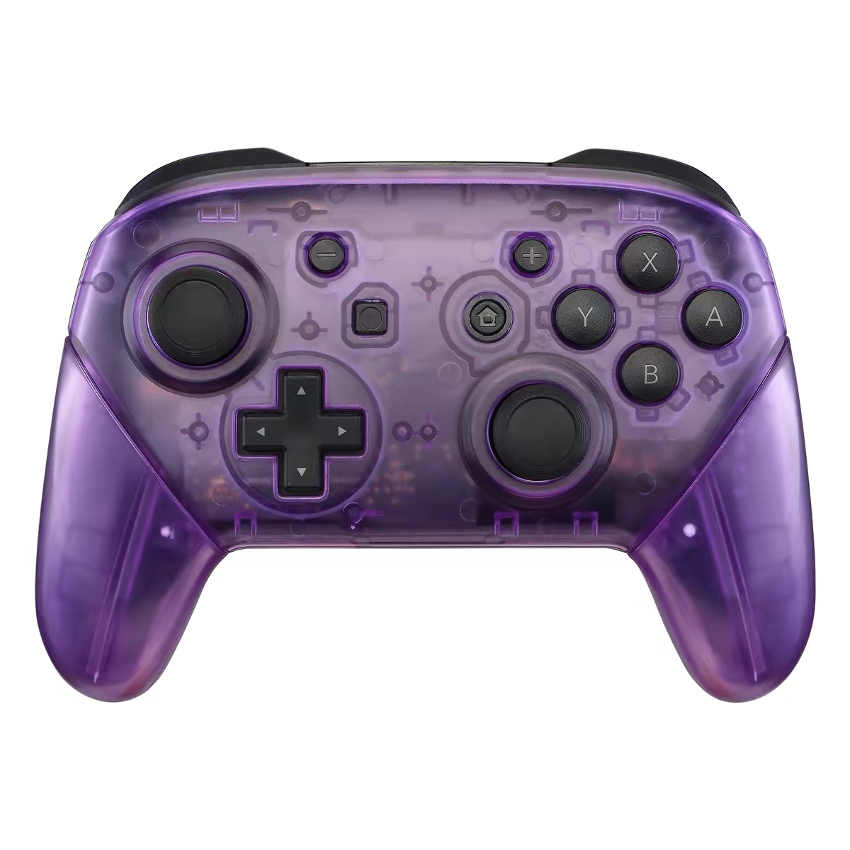 26a09ae01b4fbd8d4bd7f0a4ecc2b52c eXtremeRate Replacement Full Set Shell Faceplate Backplate Handles for Nintendo Switch Pro - Image 1