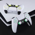 eXtremeRate Multi-Colors Luminated Buttons DTF V3 LED Kit for PS5 Controlle BDM-030/040/050/060 - White - Image 2