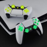 eXtremeRate Multi-Colors Luminated Buttons DTF V3 LED Kit for PS5 Controlle BDM-030/040/050/060 - Clear - Image 2