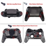 eXtremeRate Replacement Full Set Shell Faceplate Backplate Handles for Nintendo Switch Pro - Image 9