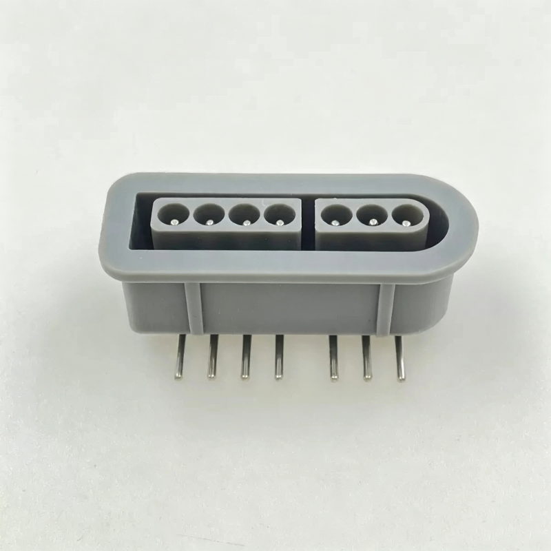 6d3c02c7ea3048281e942b89cef101a7_副本 For SNES Mother Seat 7pin Grey Bent Feet and 180degrees Straight Feet Repari Replacement - Image 1