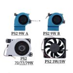 PS2 Fan 3W 5W 7W 9W Internal Cooling Fan for PS2 30000 50000 70000 90000 Console Repair Replacement