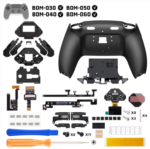 eXtremeRate SPARK Back Paddles Kit with OLED Display & Clicky Trigger Stops & Ergonomic Grips for PS5 Controller BDM-030/040/050/060 - Rubberized Black - Image 2