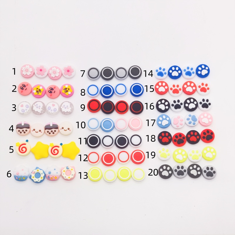 _cuva PSV1000 PSV2000 Thumbstick Grip Analog Silicone Joystick Cover Controller Thumb Stick Grip for PSVITA - Image 1