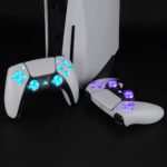 eXtremeRate Multi-Colors Luminated Buttons DTF V3 LED Kit for PS5 Controlle BDM-030/040/050/060 - Clear - Image 3