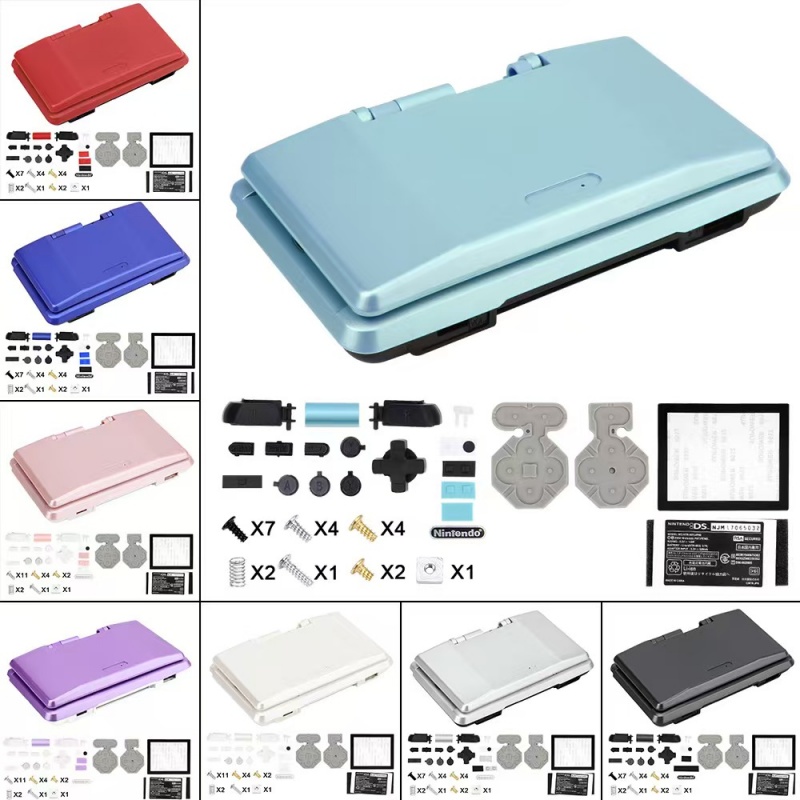 edf170d6420a2efa1638e7422a3af5f9_副本 11 Colors NDS Full Set Shell With Buttons Set Housing Case Replacement NDS - Image 1